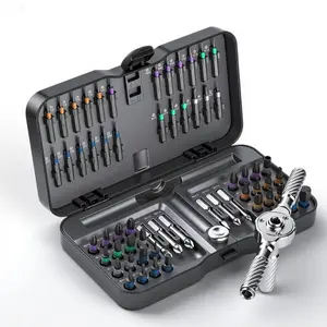 66 in 1 Precision Screwdriver Set, Magnetic Screwdriver Drill Bit Set, Multipurpose Screwdriver, Household Repair Tool Kit with T-shaped Handle, Suitable for Furniture, Home Appliances