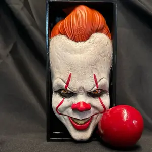 Pennywise 3D Book Nook or Wall Plaque 8.25H x 4in W x 1.5D Veteran Hobby Decorative Item with Unique Design