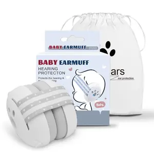 Baby Earmuffs, Ideal Baby Travel Essentials for Sleep, Bear Baby Headphones Noise Cancelling for Infant Hearing Protection Ages 0-36 Months with Adjustable Headband.