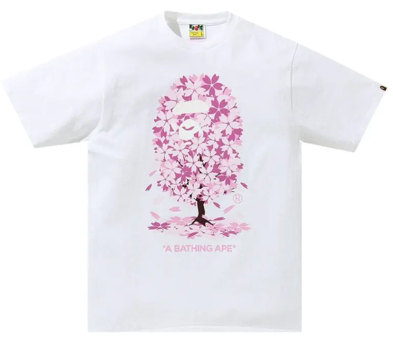 A BATHING APE 15th Anniversary Cherry Blossom Tree T-Shirt