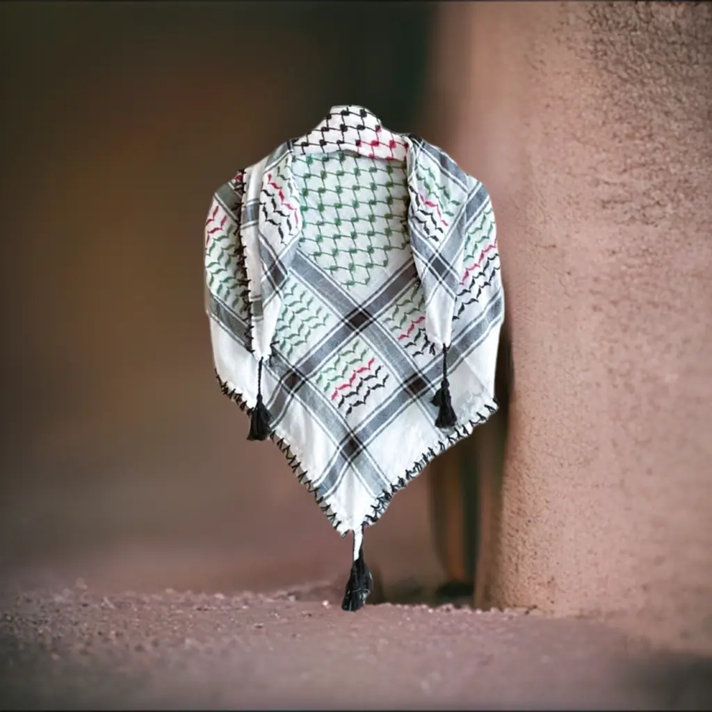 Palestinian colors Palestinian Style Cotton Keffiyeh Palestinian colors Palestinian Style Cotton Keffiyeh