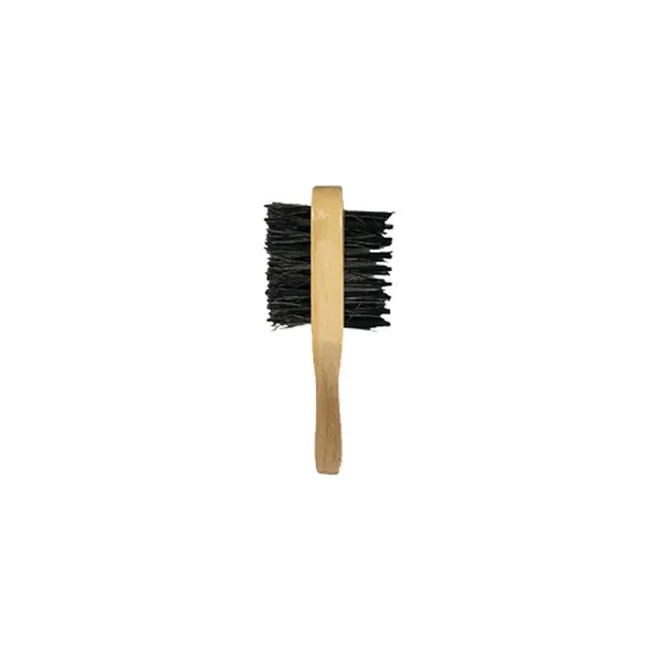 Mini Two Side Boar Soft / Hard Bristles Moustache or Beard Brush