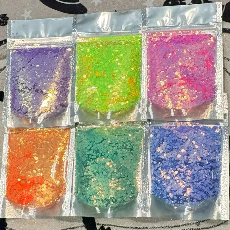 Magical Glitter Bundle - Set of 6 Bags of Glitter - 2 Ounces Each - Includes Merryweather, Pixie Dust, Fauna, Fawn Fairy, Flora, and Vidia Fairy- Not Edible
