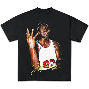 Michael Jordan Championship Graphic T-shirt, 100% cotton. Unisex crewneck, short sleeves, vintage streetwear tee.