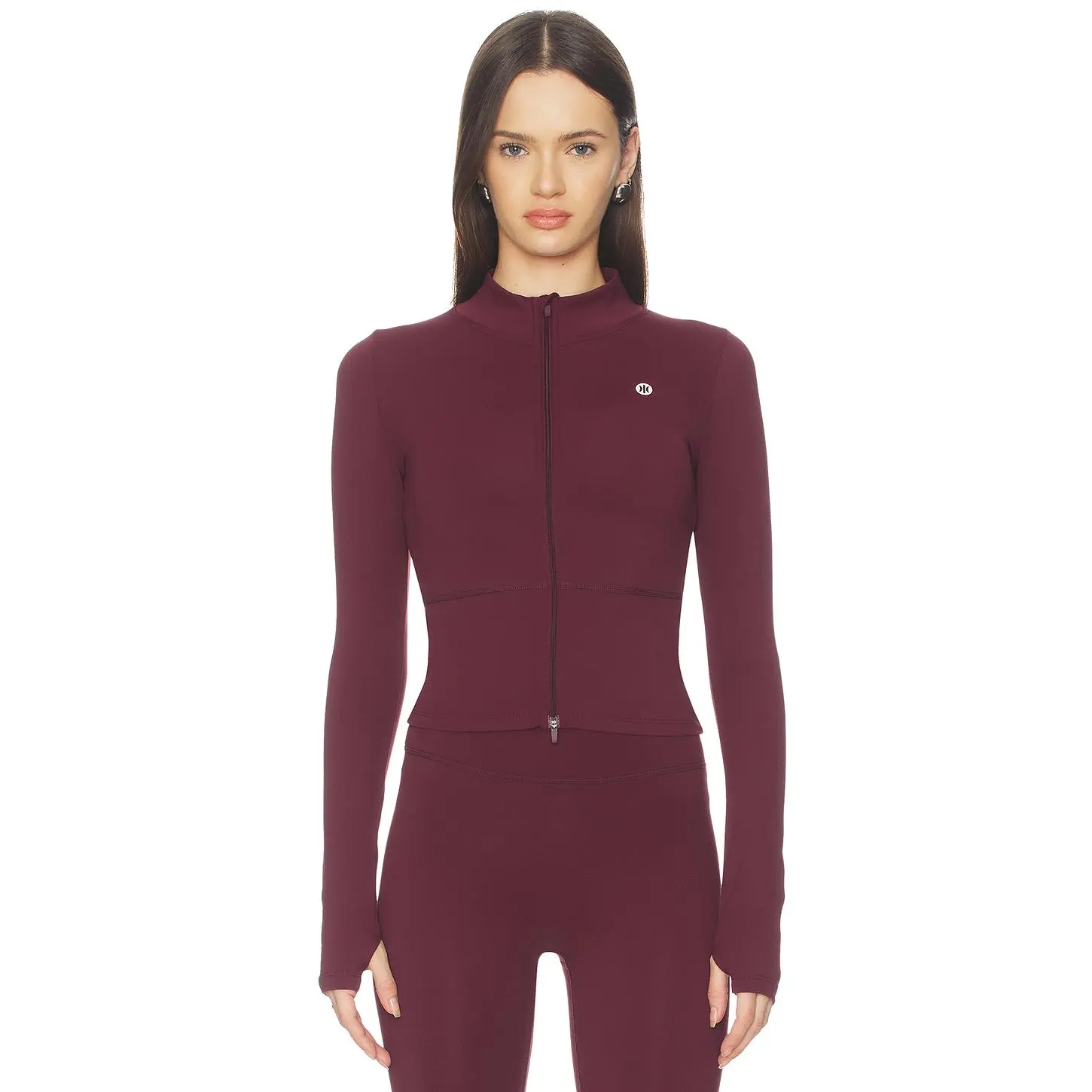Astoria Full Zip Jacket in Burgundy