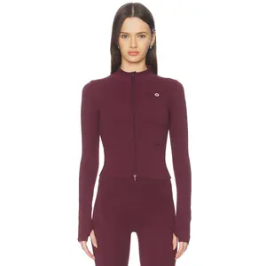 Astoria Full Zip Jacket in Burgundy