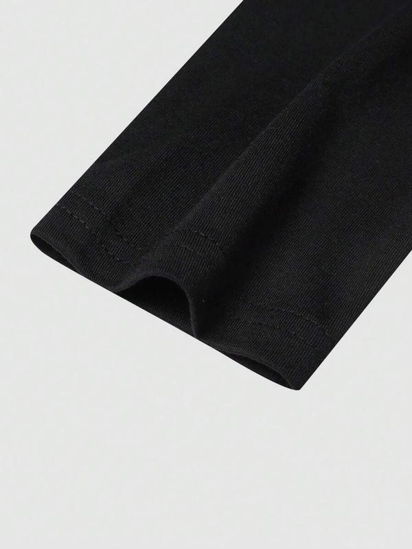 3 Pcs Men's Solid High Neck Long Sleeve Casual T-Shirt, Mens Spring&Fall Base Shirt, Men Turtleneck, Mock Neck Men, Casual Tops Men