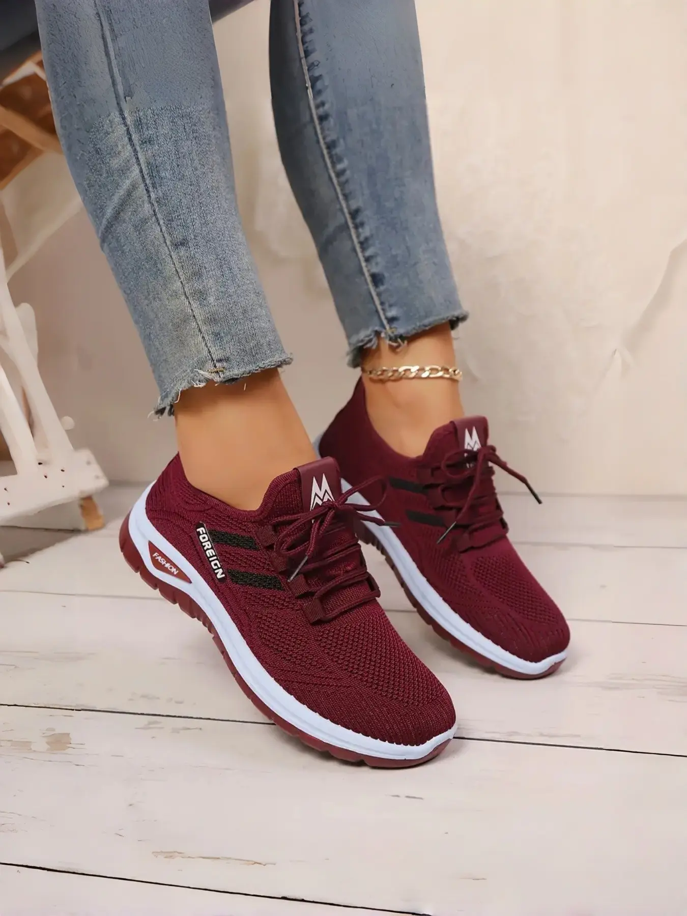 [Summer Sneakers] Comfortable Large size Women's shoes | summer mesh lace sneakers, low-top running shoes, Athletic Running Shoes, Walking Running Shoes, Breathable Running Sneakers | travel and vacation leisure, Sporty Running Shoes