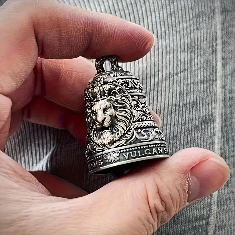 1 retro Vintage bell available key chain, retro lion exorcism bell key chain car pendant key chain, boyfriend gift, Father's Day gift, Keychain, Limited Edition Accessory, Keychain Decor, Key Chain Decorations, Key Charms, Key Accessories
