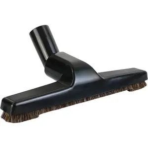 Upgraded Vacuum Floor Brush for Universal Vacuum Cleaners with 1 ¼ inch (1.25'') (32mm) Inner Diameter with Horse Hair Soft Bristles 10" Wide Black (1 Brush Only)