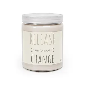 Scented Comfort Candles - RELEASE EMBRACE CHANGE, 9oz Aroma Decor