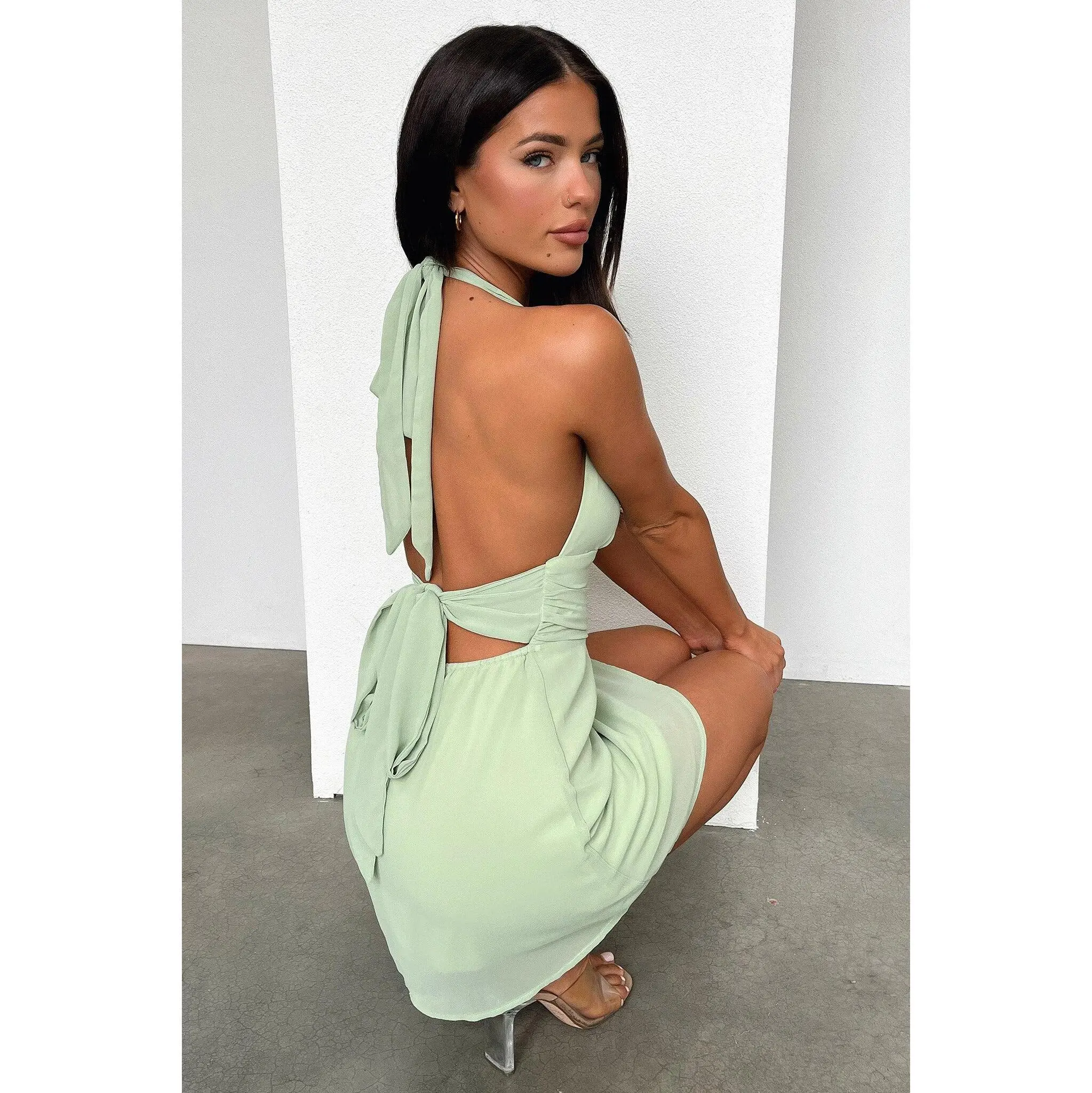that's so raven green dress Raven Crepe and Velvet Dress in Dark-Green – Rhea Costa