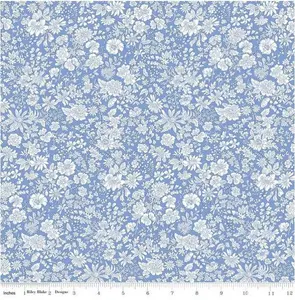 Emily Belle Marine Blue fabric by Liberty of London