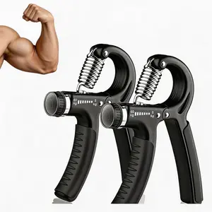 Hand Grip Strengthener Adjustable Resistance, Forearm Trainer Finger Exerciser Finger Stretcher Grip Ring Stress Relief Grip Ball for Athletes Workout Boyfriend Gift