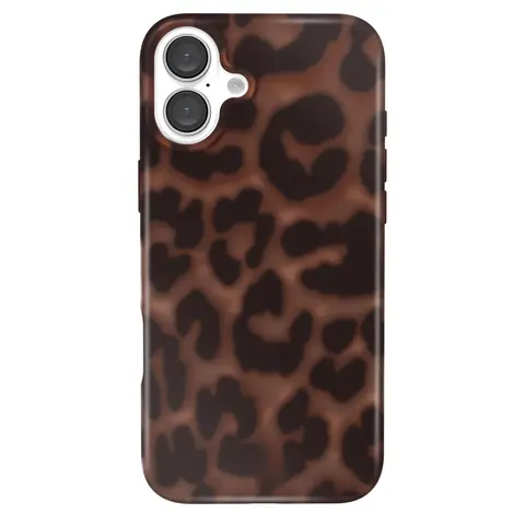 Leopard Print Smartphone Cover for Multiple iPhone Devices - Anti-Drop Polycarbonate Case, Cute Girly Stylish Accessory for Women, Soft Bumper, Camera Protection, Summervibes Design