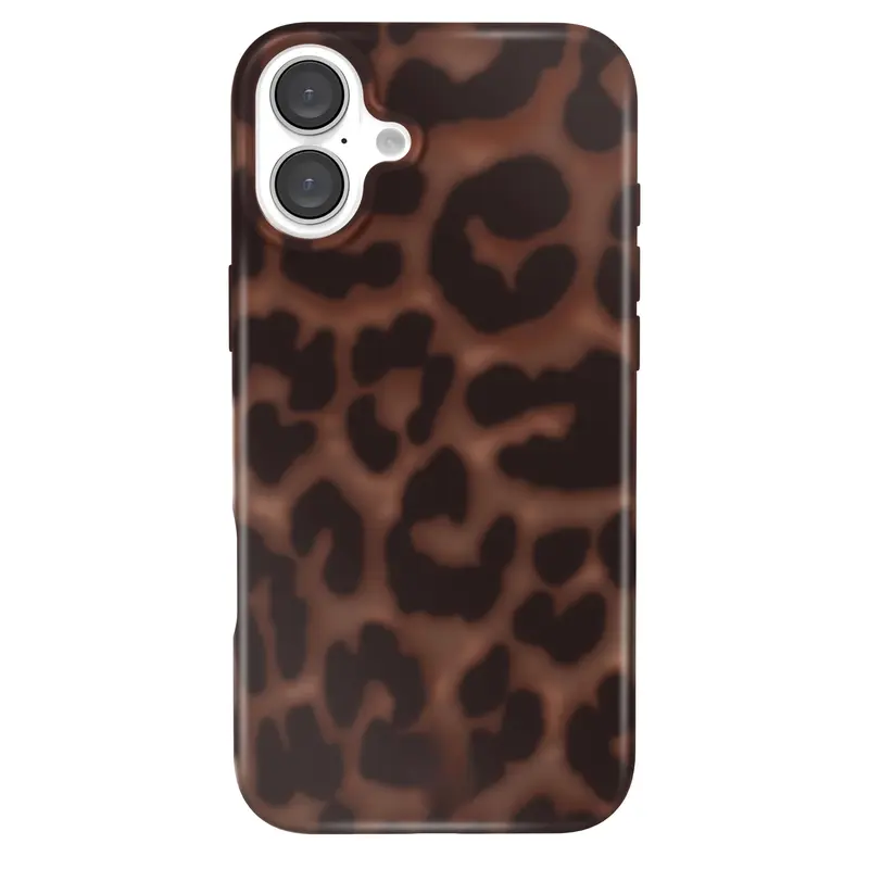 Leopard Print Smartphone Cover for Multiple iPhone Devices - Anti-Drop Polycarbonate Case, Cute Girly Stylish Accessory for Women, Soft Bumper, Camera Protection, Summervibes Design