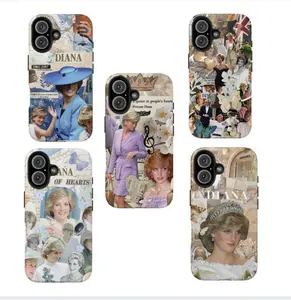 Diana Princess Phone Case, Elegant Royal Aesthetic Design, Slim Shockproof Cover, Luxury Gift Style for IPhone 11, 12, 13, 14, 15, 16, 17 & Samsung S21 S22 S23 S24 S25