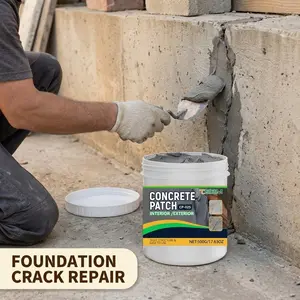 Concrete Crack Repair Agent, Easy to Use, Water-Based, Quick Fix for Concrete Holes and Cracks, Beginner-Friendly DIY Solution, Concrete Crack Filler