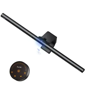 Quntis 20.5'' Computer Monitor Light Bar with Radar Motion Sensor Eye-Care Desk Lamp Stepless Dimming Auto-Dimming Timer Space Saving Clamp for Curved Screens