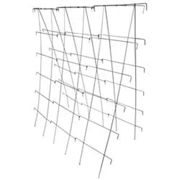 MidWest Wire Works 12480CS Powder Coated Metal Cucumber Plant Stand, 48" H x 42" W Folding Outdoor Wire Cage Plant Care & Support, 6 lbs, Vine-Supporting Rectangular Grid, Easy Storage