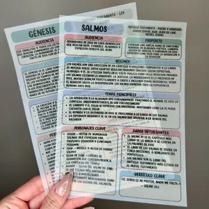 66 Libros de la Biblia en Páginas Insertables de Vellum