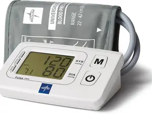 Automatic Blood Pressure Monitor, Universal Upper Arm Cuff, Large Digital LCD Display, Talk Function, Stores Up to 90 Readings