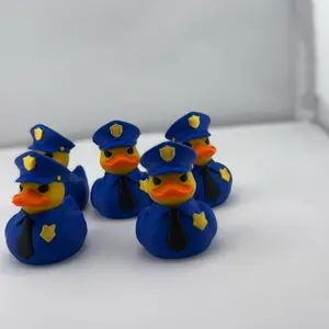 Police Officer Rubber Duck – 3D Printed Cop Duck Desk Decor – Perfect Gift for Law Enforcement 	2.	Police Officer Duck Desk Buddy –