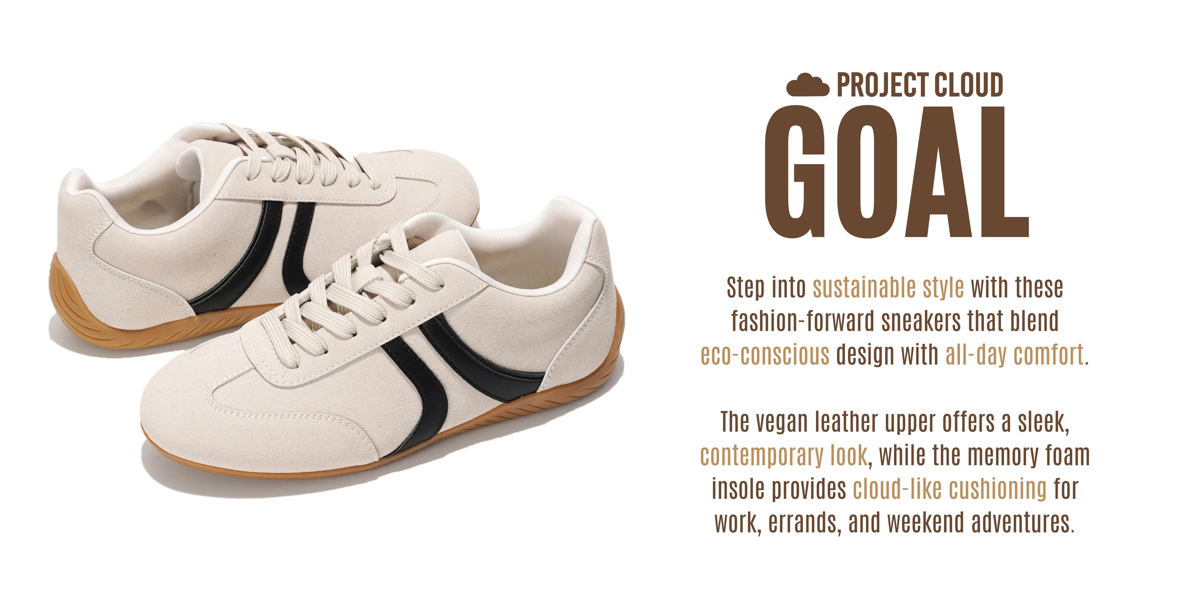 Project Cloud Women's |  Lightweight Sneakers | Memory Foam Technology | Non-Slip - Goal