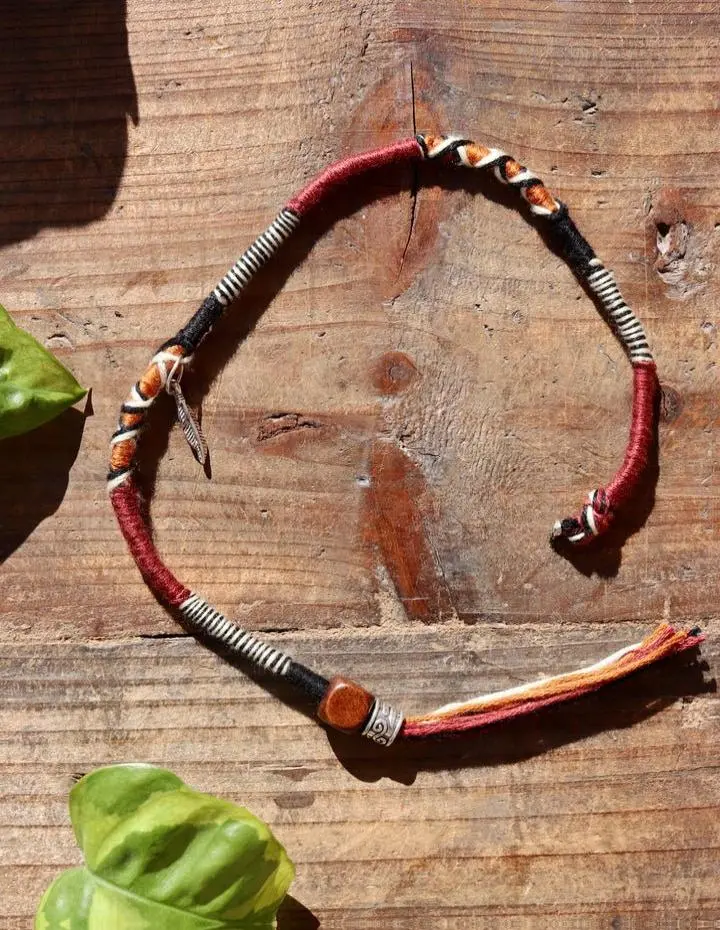 Maroon & Gold Clip-In Hairwrap