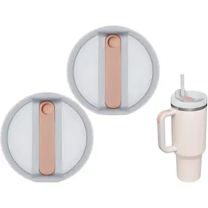 40oz tumbler lids replacement for stanley cupreplacement spill proof splash resistant tumbler lids reusable tumbler cover for stanley and more coffee mugs pink