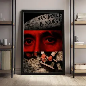 Scarface High-quality Canvas Print Poster Tony Montana Classic Gangster Movie Art Mural Decoration Unique Creative Wall Art