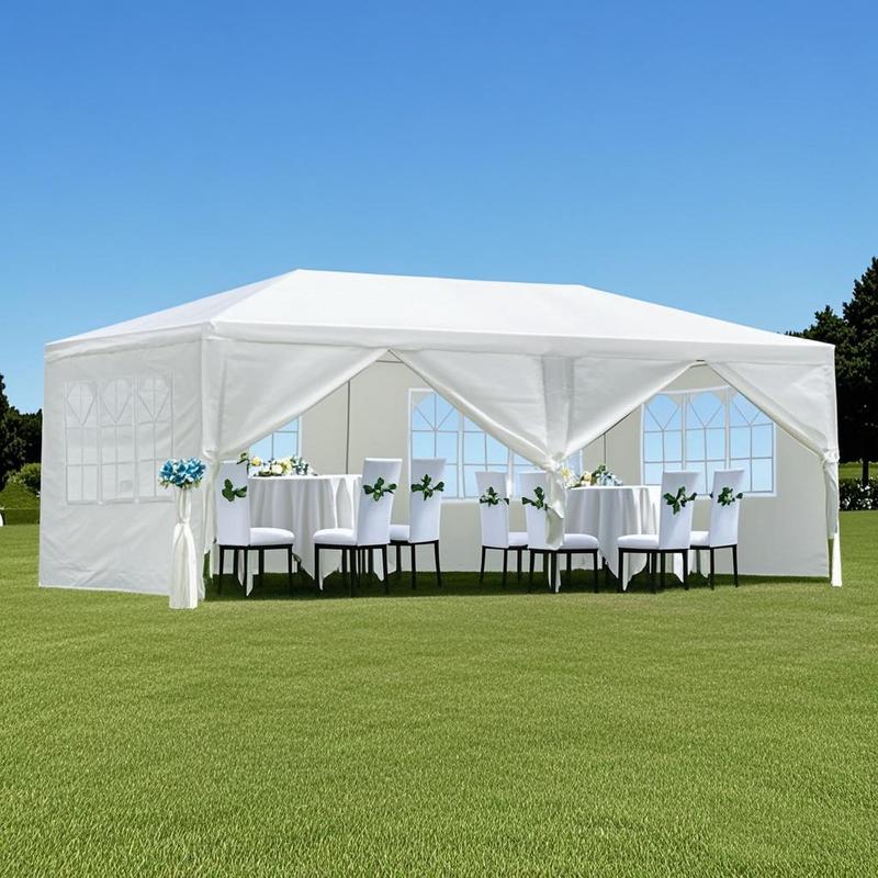 10x20/30ft Outdoor Canopy, Outdoor Gazebo Shelter for Party Wedding BBQ Events with Removable Sidewalls, Waterproof Shelter