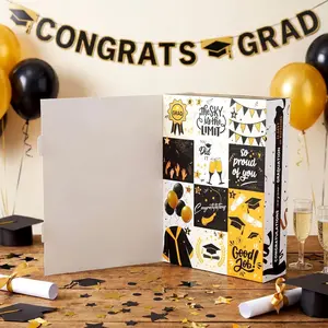 Glenmal Graduation Countdown Calendar Gift Box, Graduation Gifts, 12 Days 2026, Coconut Fiber Filler, Large Inner Box, DIY Empty Box, for Graduates