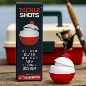 Tackle Shots™ - The Original Fishing Bobber Shaped Shot Glass Tackle Shots™ - The Original Fishing Bobber Shaped Shot Glass
