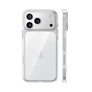 TORRAS for iPhone 17 Pro Max Case Crystal Clear, [Anti-Yellowing][Military-Grade Protection], Ultra Slim Transparent Anti-Scratch Back, Soft Bumper, Non-Slip 17 Pro Max Phone Case, Clear 6.9"