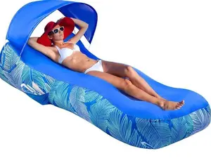 Wind Leopard Sunshade Inflatable Sofa Outdoor Camping Quick Lazy Inflatable Sofa Outdoor Inflatable Bed Travel Portable