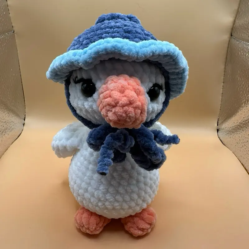 Crocheted Blueberry Goose