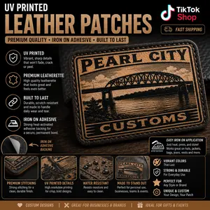 UV printed Leather patches