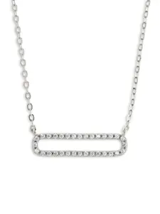 Sterling Silver Margherita Radiant Bar Necklace