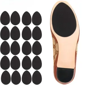 20pcs Rubber Anti-Slip Insoles, Waterproof Wear-Resistant Sole Pads, Self-Adhesive Checkered Stickers for High Heels, All Shoes Compatible，sticky sole protection pads