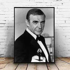 James Bond With Car James Bond Poster | Unframed Décor