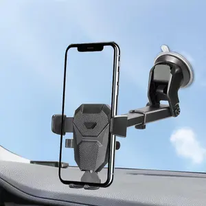 Suction Cup Design Car Phone Holder, 360 Rotation Windshield Mount, Flexible Adjustable Car Phone Navigation Bracket, Car Cellphone Mount, Car Interior Accessories