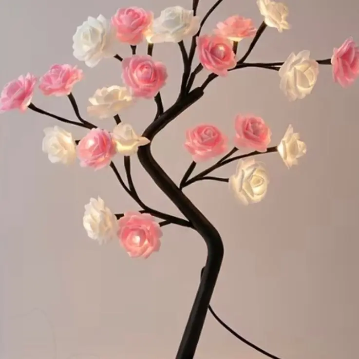 Usb powered Led Rose Tree Lamp