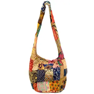 Flower Child Boho Patchwork Shoulder Bag