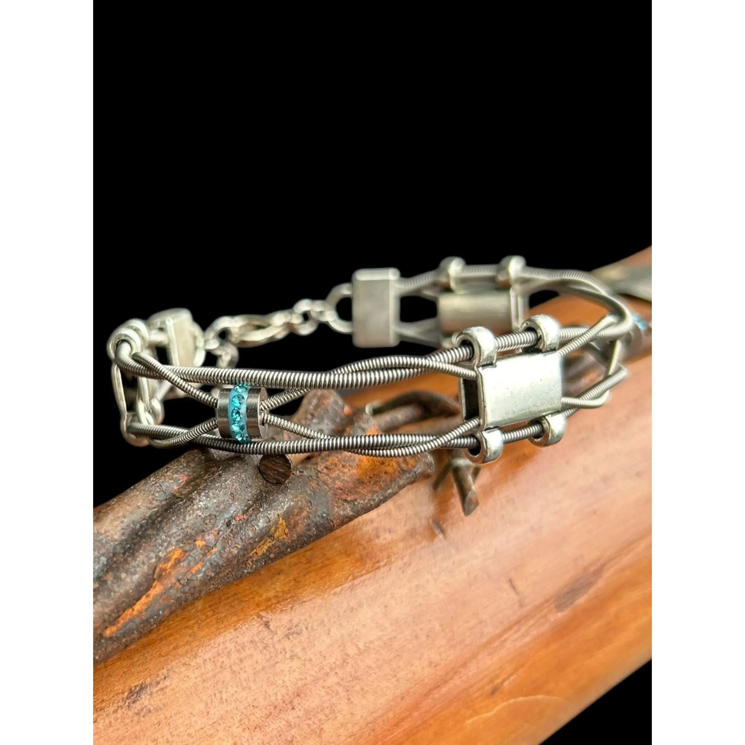 Kentucky Rain - * Guitar String / Bohemian / Western / Handcrafted / Bracelet / Music / Unique / Gift / Jewelry