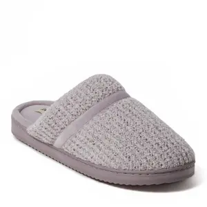 Dearfoams Women's Serena Marled Chenille Scuff House Slipper