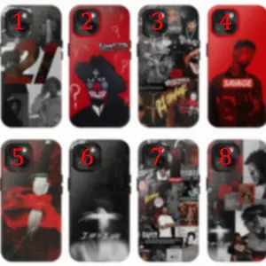 2-1 Sav@ge WHTTS Album Phone Case Trendy Street Style Cover For iPhone Samsung Protective Gift For Rap Fans S