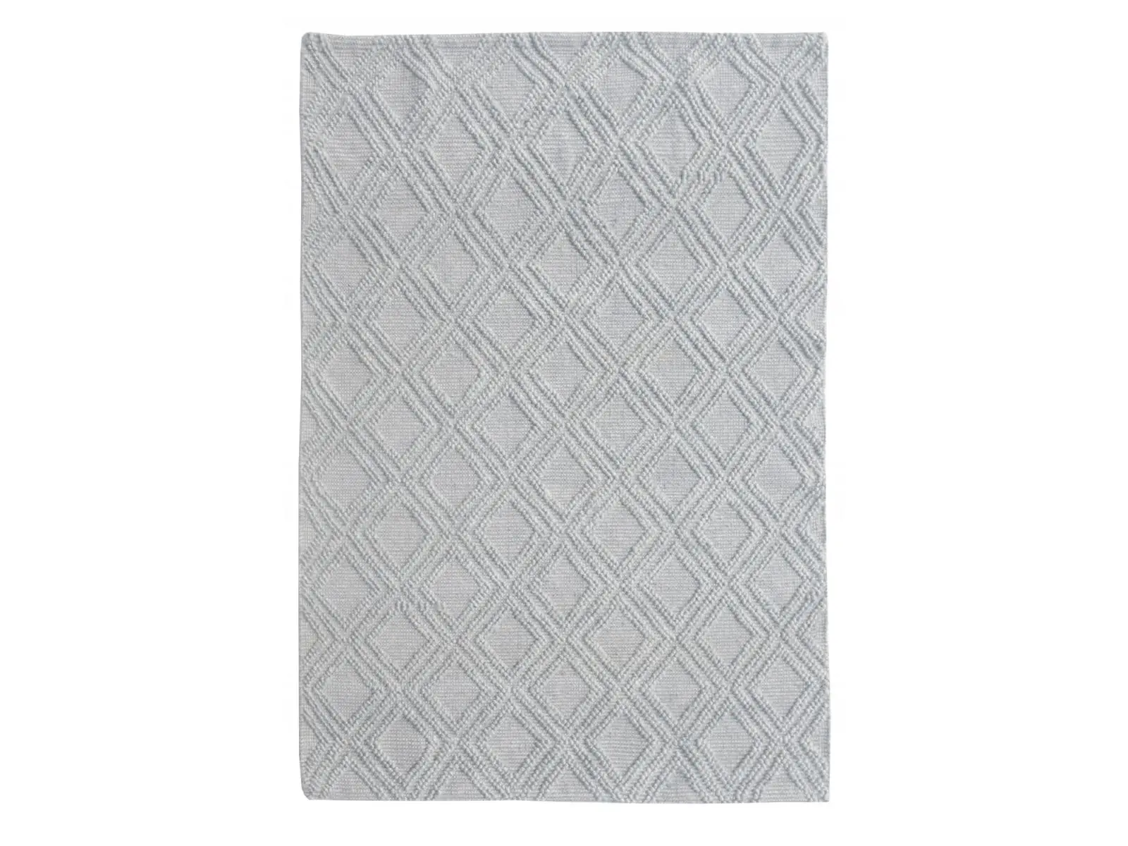 HomeRoots 5 x 7 ft. Gray Diamond Lattice Modern Contemporary Decorative Super Soft Area Rug, Contemporary Rugs, Decorative Area Rug