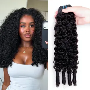 Msgem Hair 12A Burmese Curly Bundles Human Hair Material Remy Human Hair Curly Weave Extensions 1 Pcs Lot Burmese Curly #SummerVibes