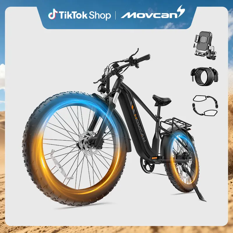 【Summer SALE】EB60 Adult Electric Mountain Bike for E-Biking & Mountain Ride, 26" Fat Tire, 2000W Peak 2500W Motor, Up to 35MPH, 48V 20.8AH Hidden Battery, 90Miles Range, 7-Speed Gear, Hydraulic Brakes, Bicycle Rim, 35Mph Speed